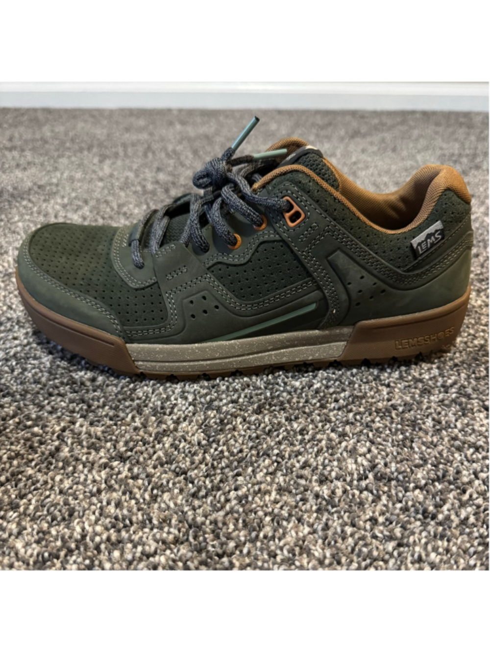 Unisex Lems Trail Thrasher Trail Sneaker in Moss Size Men 8.5 or Women 10 - Picture 9 of 14